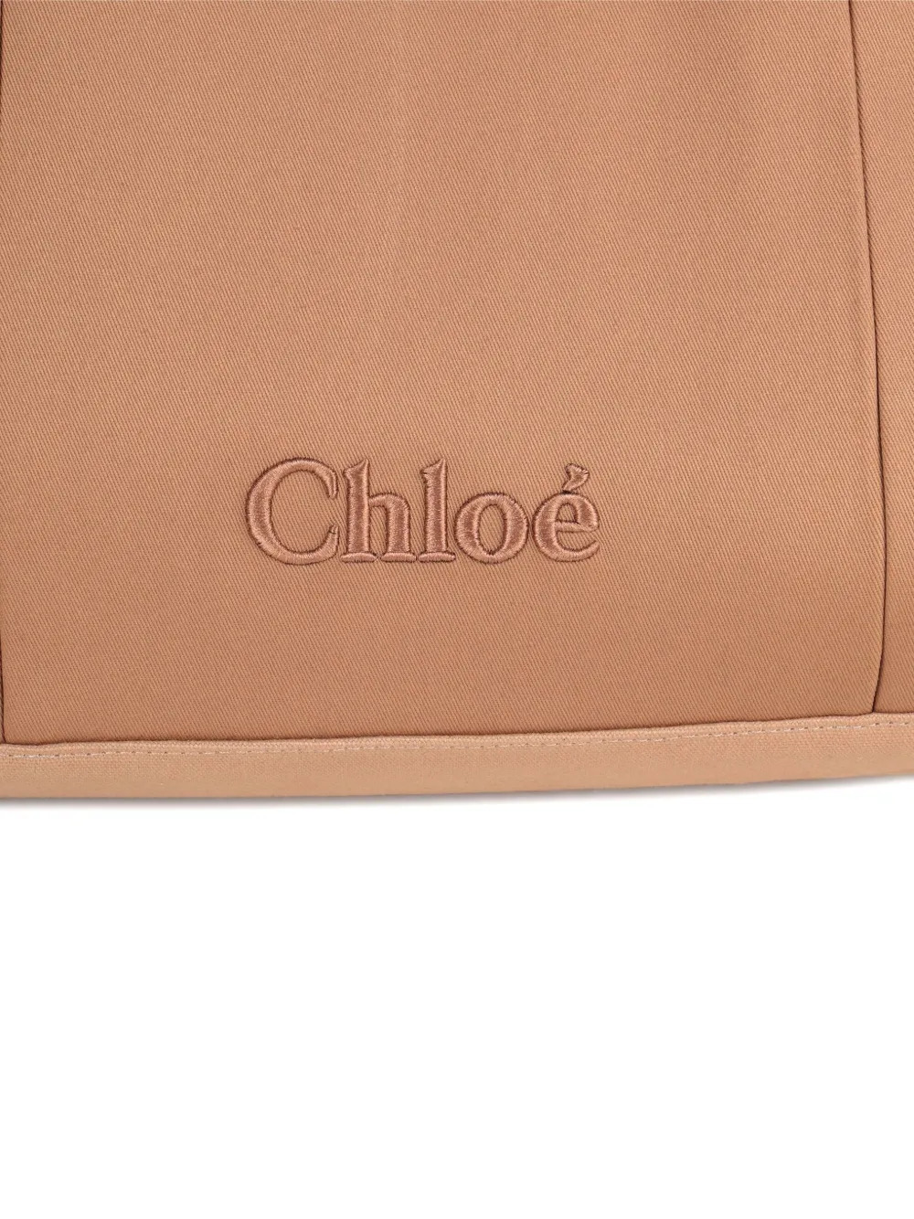 Chloé Kids Logo-embroidered Changing Bag Set In Pattern
