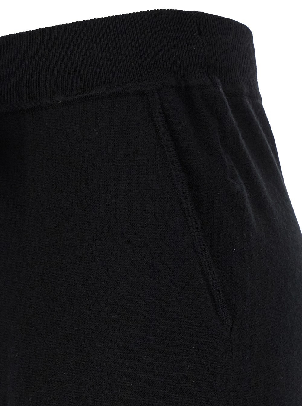 P.a.r.o.s.h Black Relaxed Pants With Drawstring In Fabric Woman