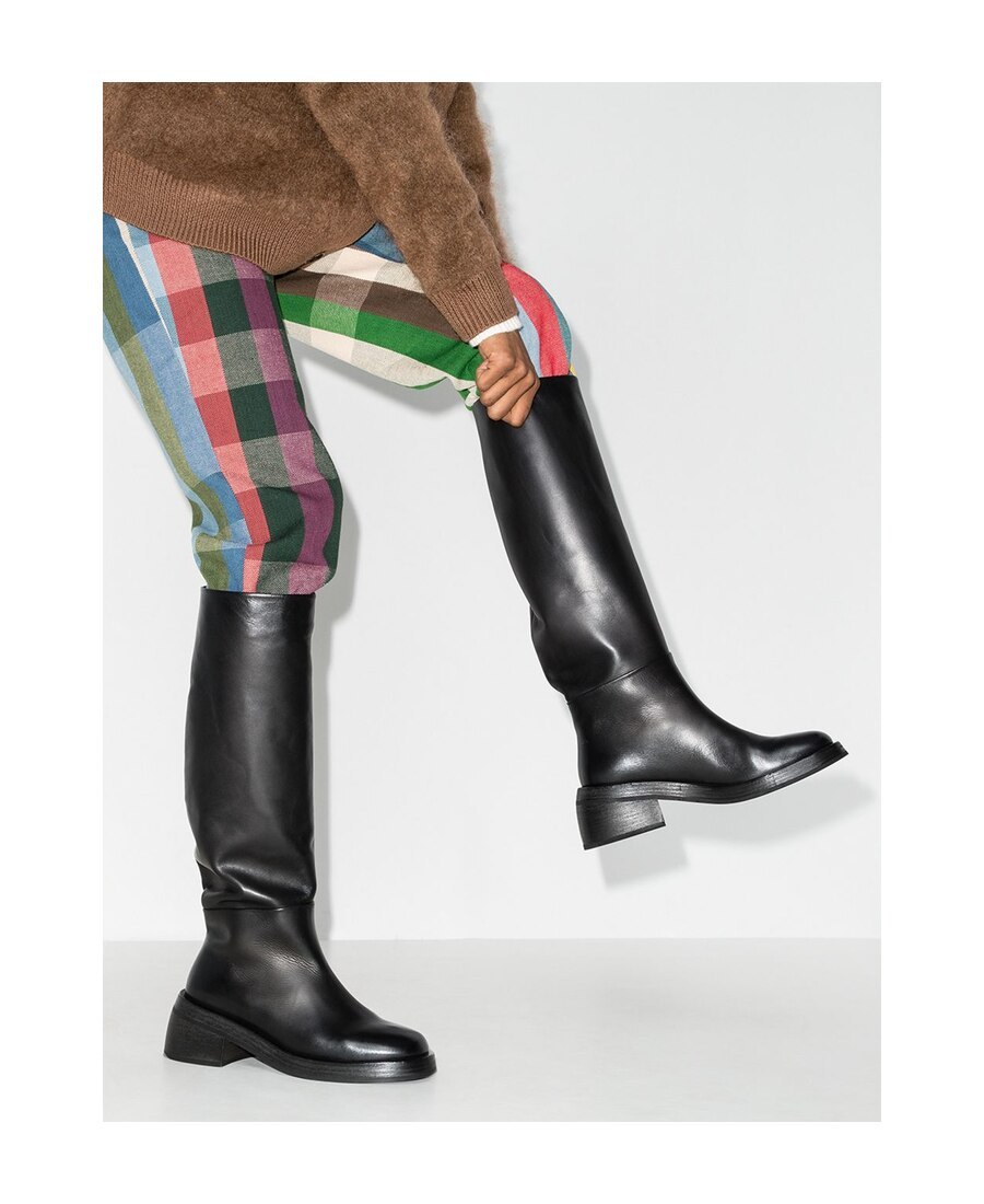 Marsèll Knee-high Block Heel Boots In Black