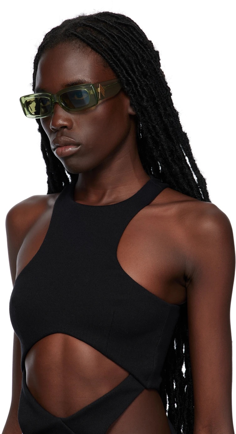 Attico The X Linda Farrow Sunglasses In Nude