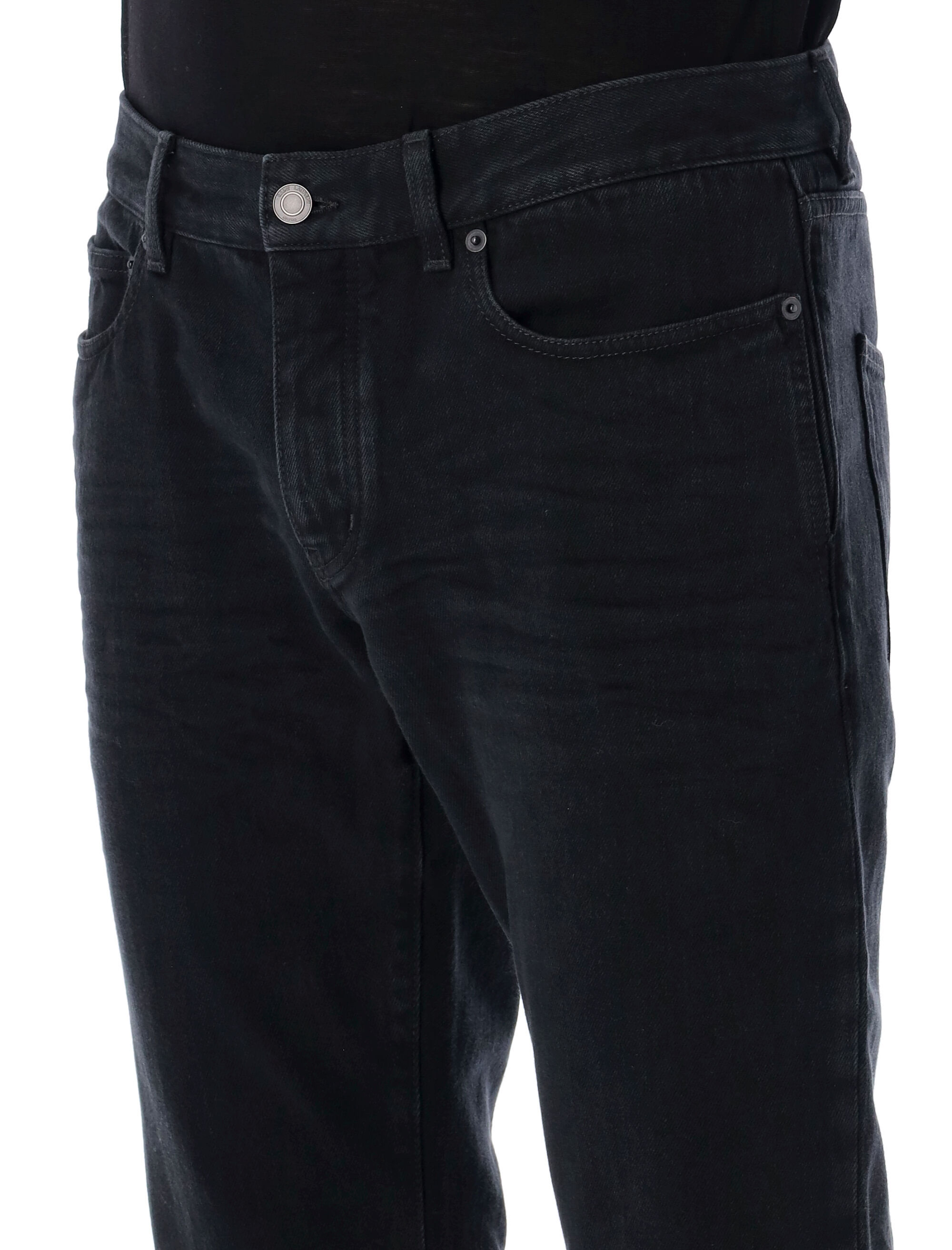 SAINT LAURENT SAINT LAURENT LOGO PATCH SLIM CUT JEANS