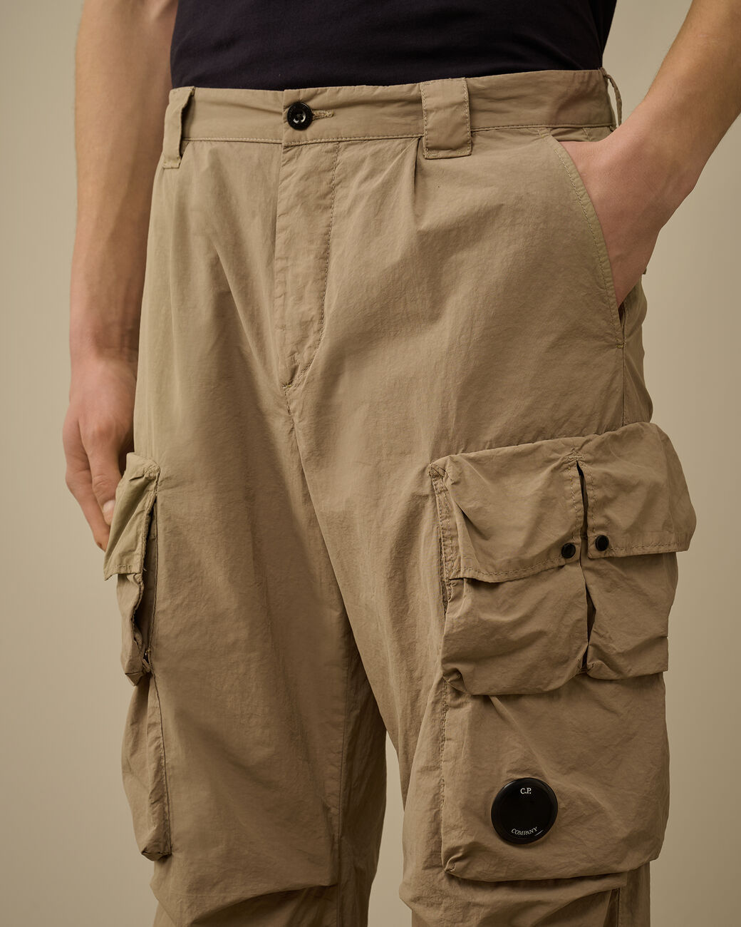 C.p. Company Relaxed-fit Cargo Pants With Multiple Pockets In Brown