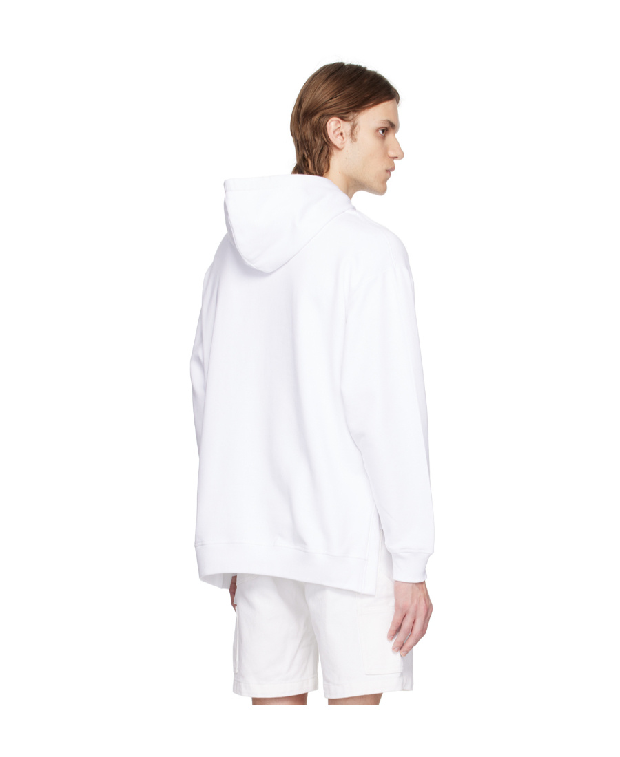 Moschino Man Sweatshirt White Size 44 Cotton In White