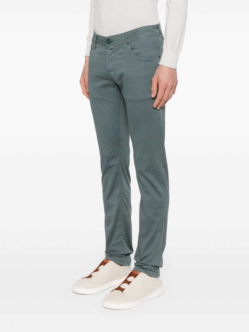 Jacob Cohen Belt-loop Casual Pants In Green