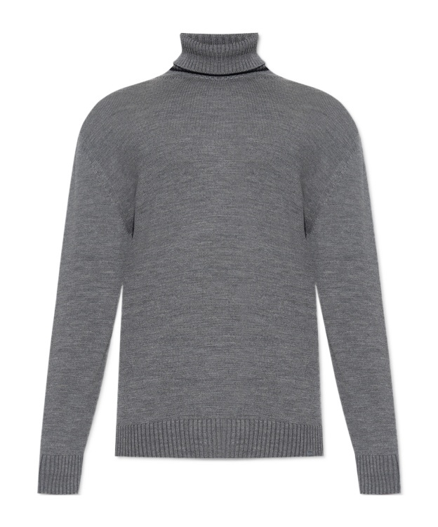 Paul & Shark Cozy Turtleneck Sweater Long Sleeves In Gray