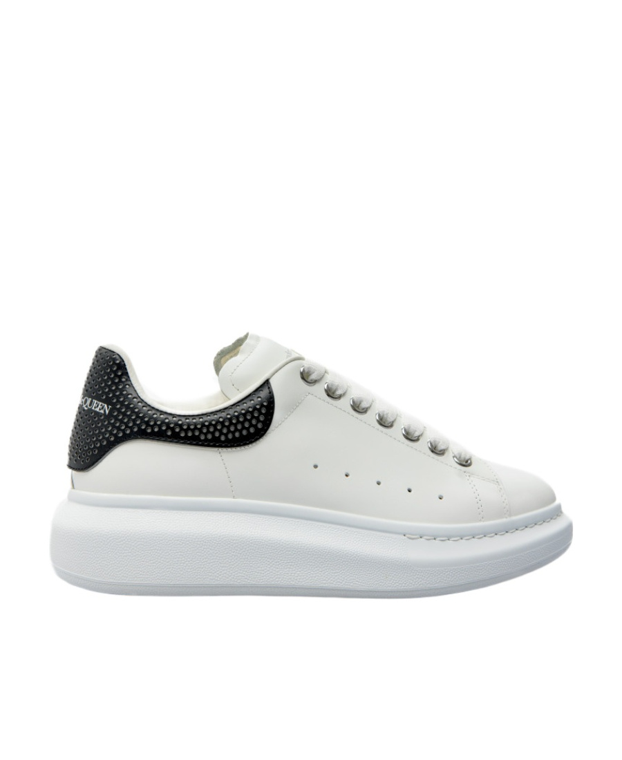 Alexander Mcqueen Oversized Low-top Leather Sneakers In White