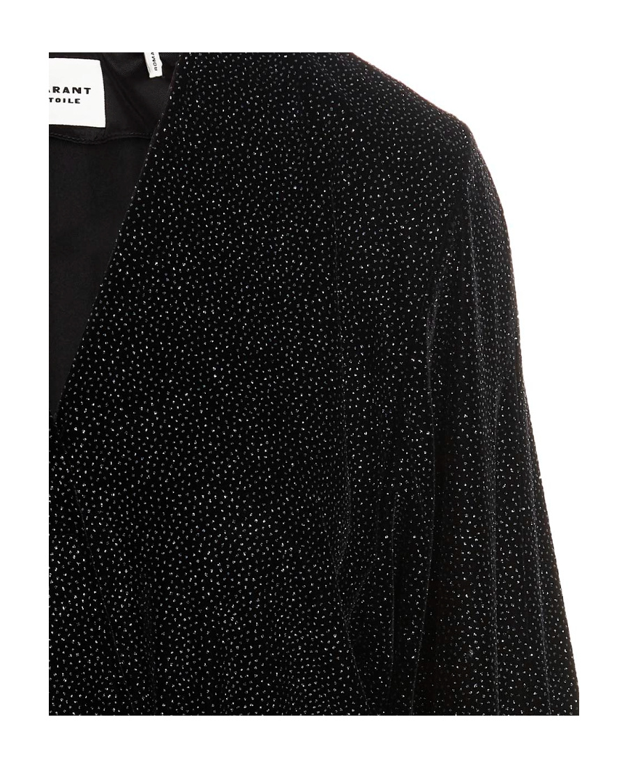 Isabel Marant Étoile Alexane Velvet Dress In Black