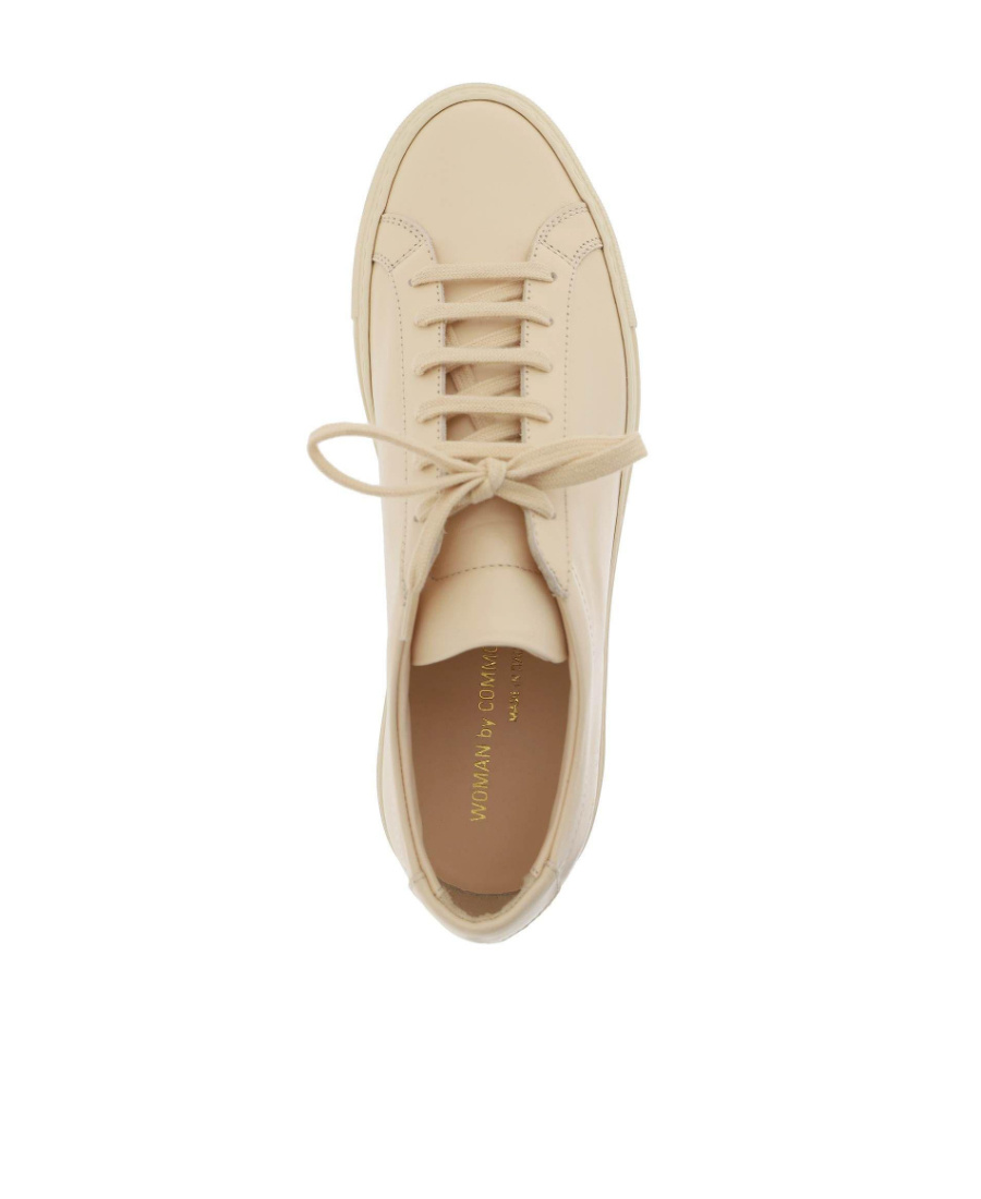 Common Projects Leather Low-top Sneakers In Nude