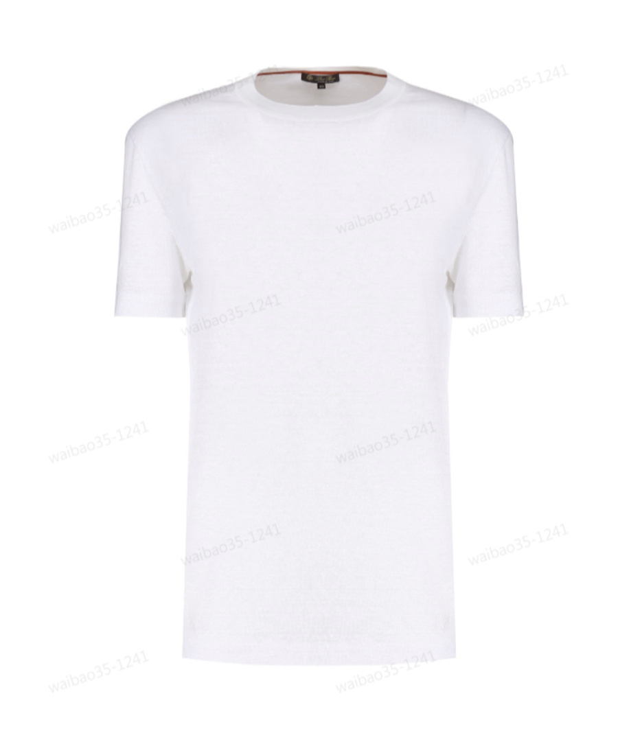 Loro Piana Gargano Linen T-shirt In White