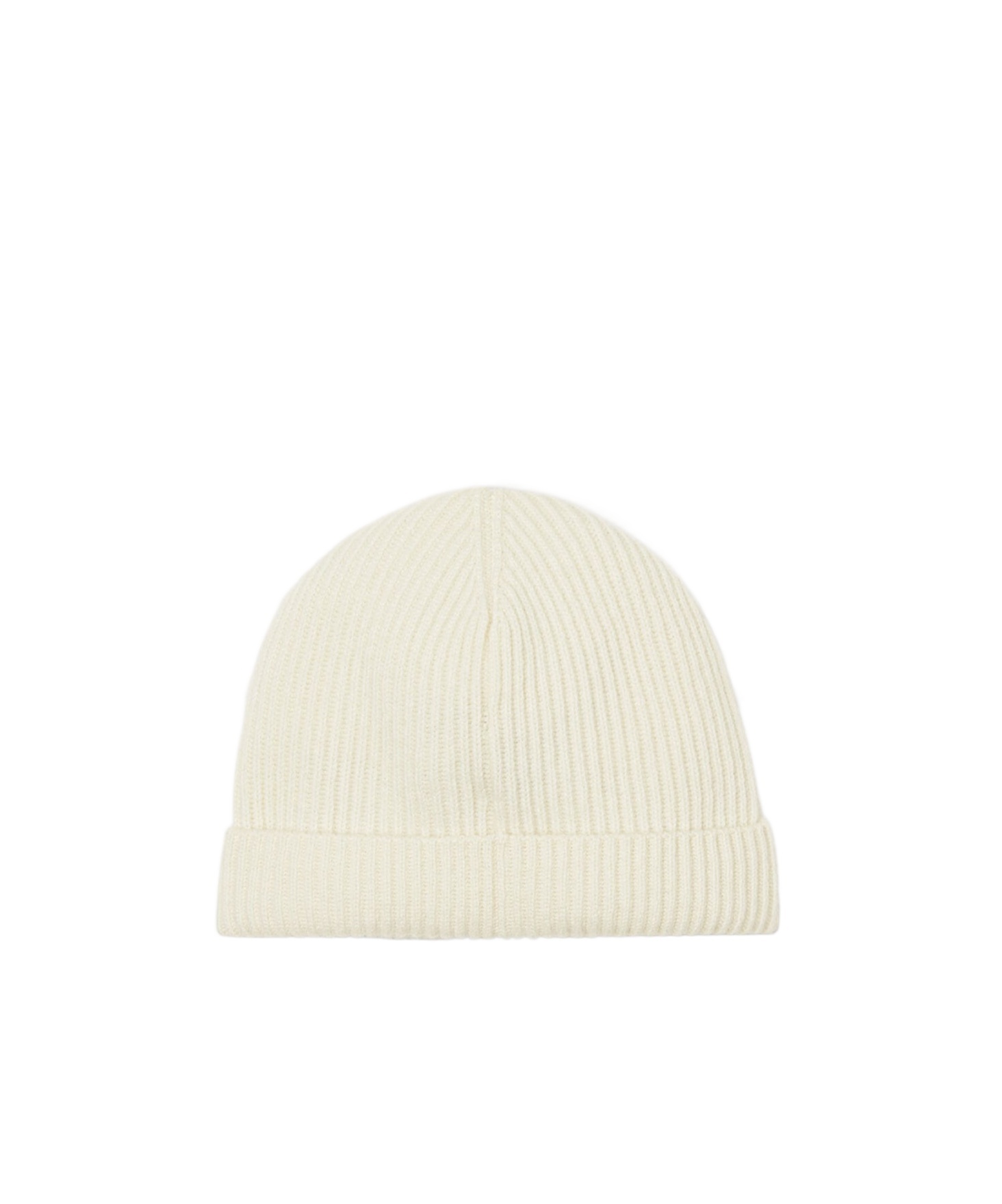 Loro Piana Rib Knitted Hat In White Snow