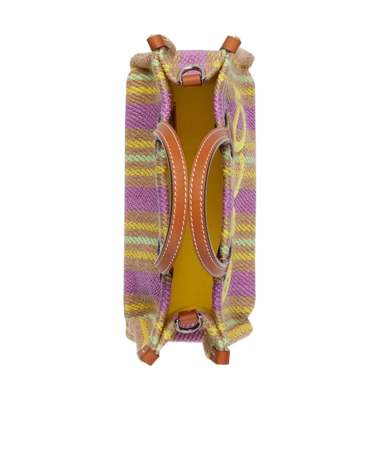 Gucci Logo-embroidered Striped Tote Bag In Brown
