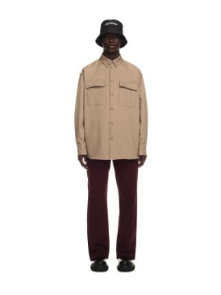 Off-white Long-sleeve Shirt In Nude