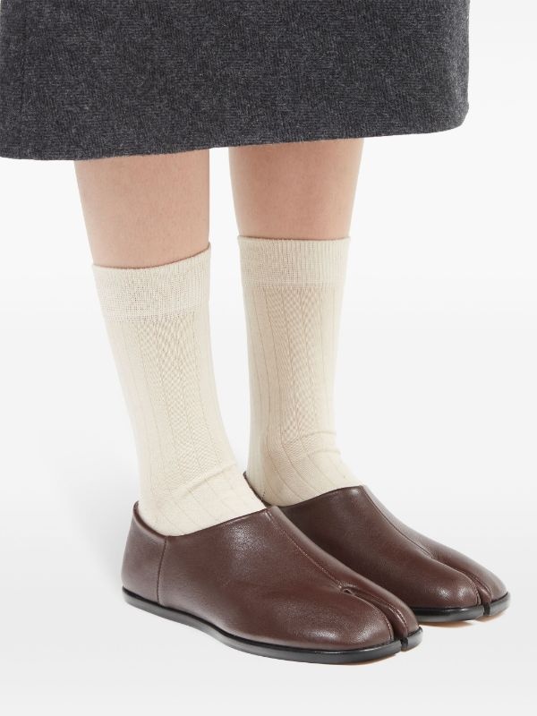 Shop Maison Margiela Tabi Babouche Slip-on Loafers In Multicolor
