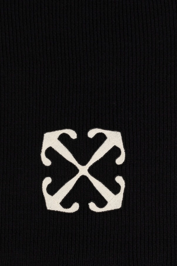 Off-white Arrow Scarf In Black