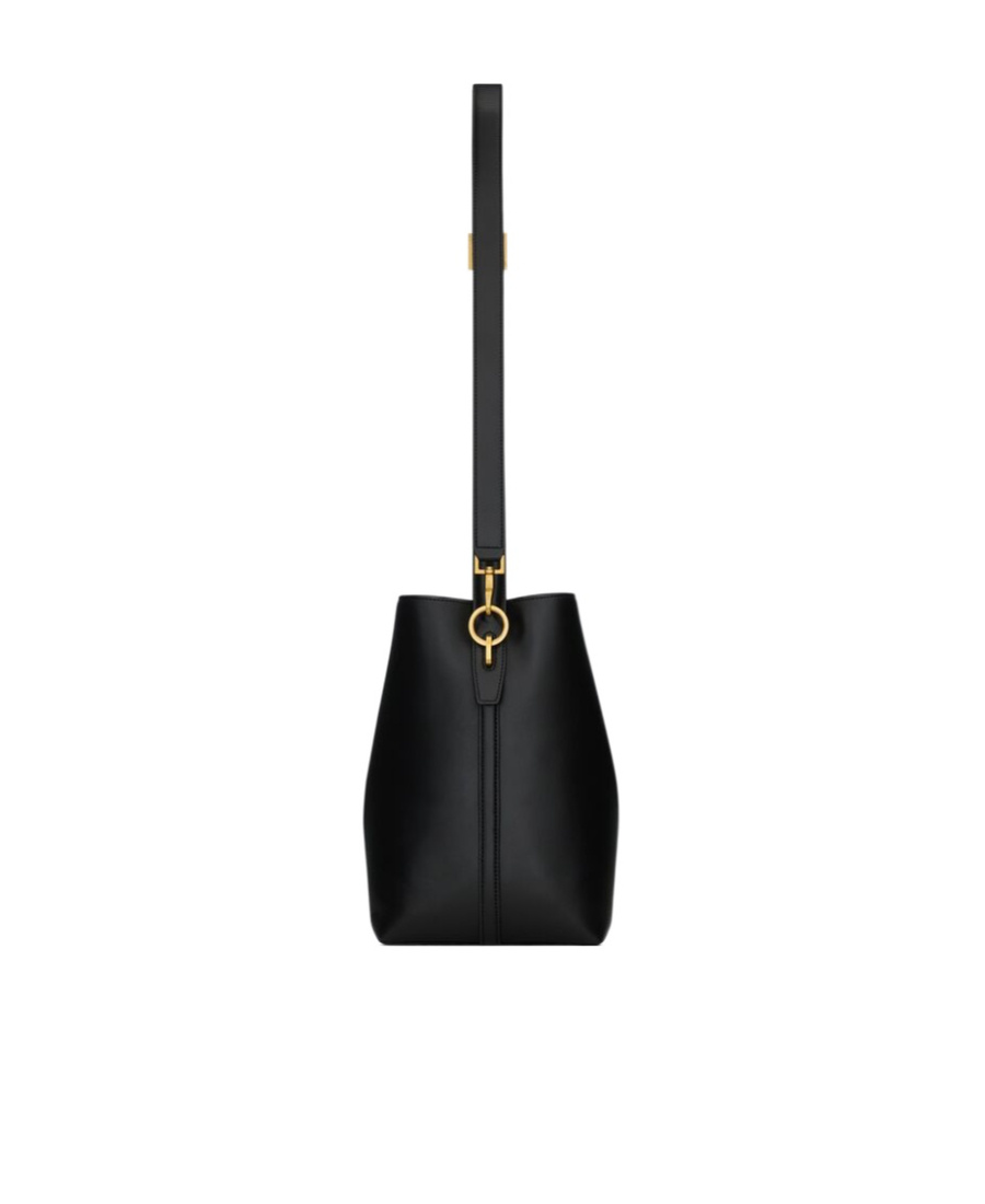 Saint Laurent Le 37 Ysl Bucket Bag In Smooth Leather In Black
