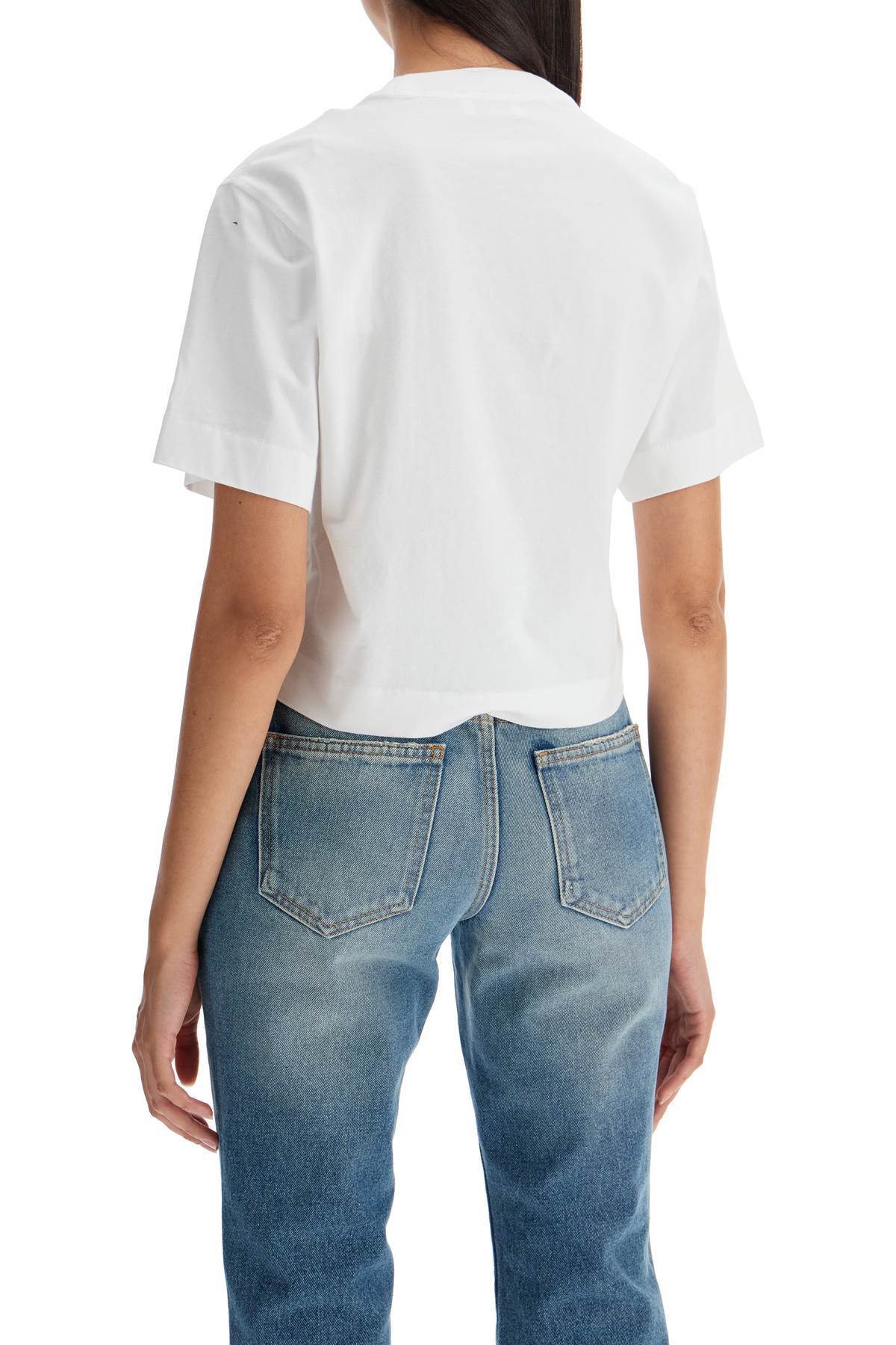 Off-white Open-necked Black Shirt In White