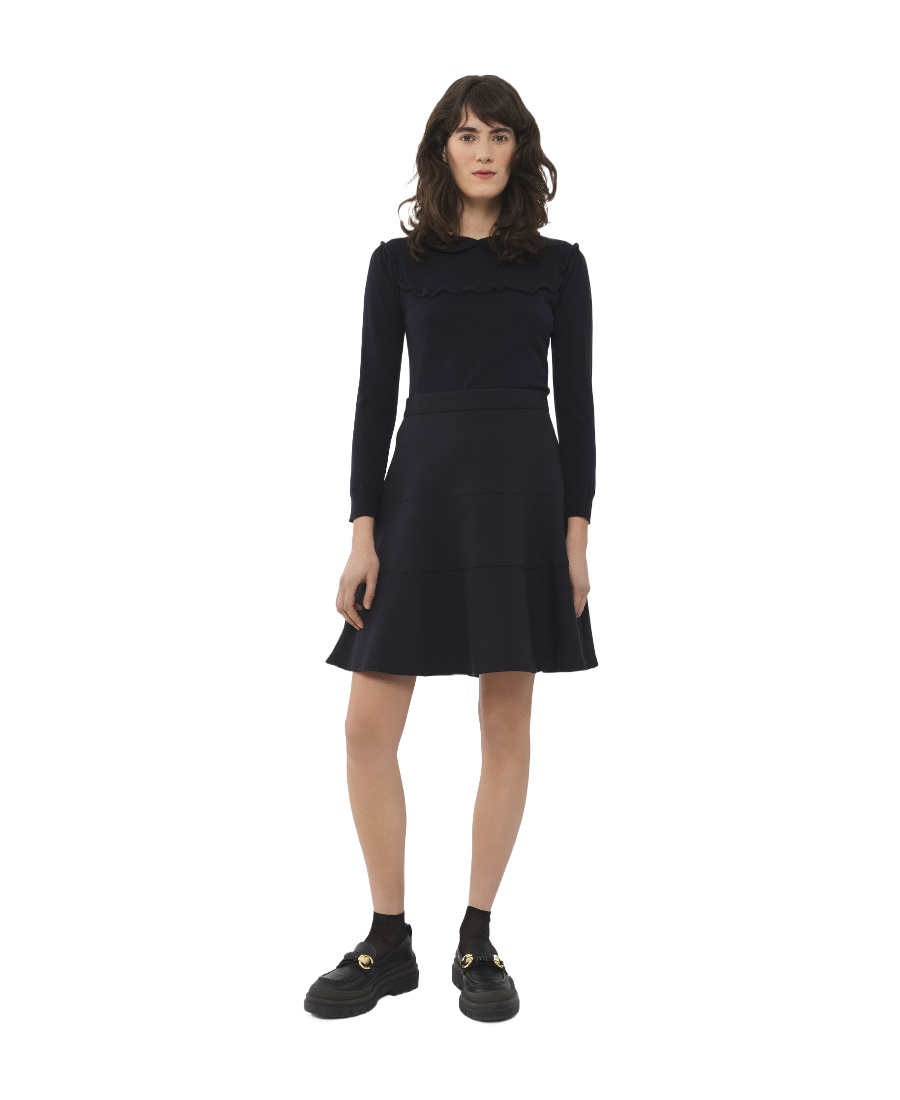 See By Chloé Navy Blue Skirt In Black
