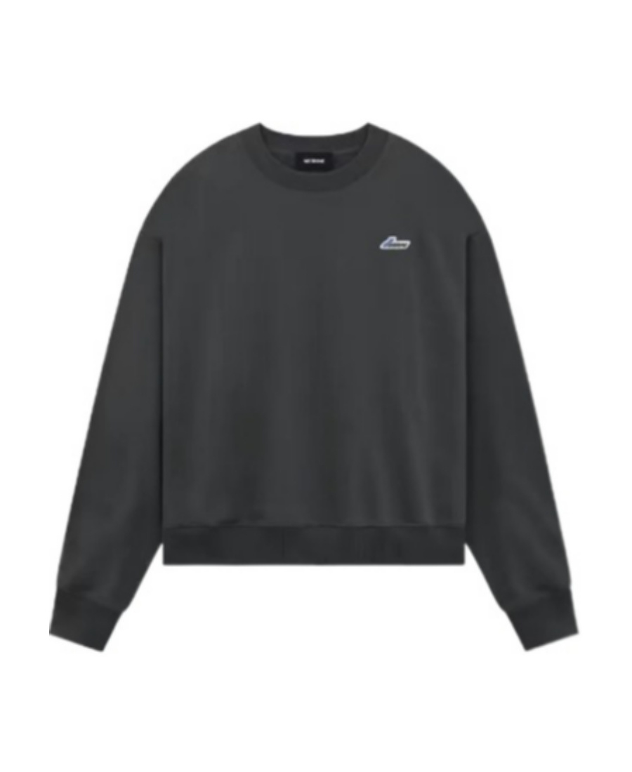 We11 Done Logo Hoodie In Black