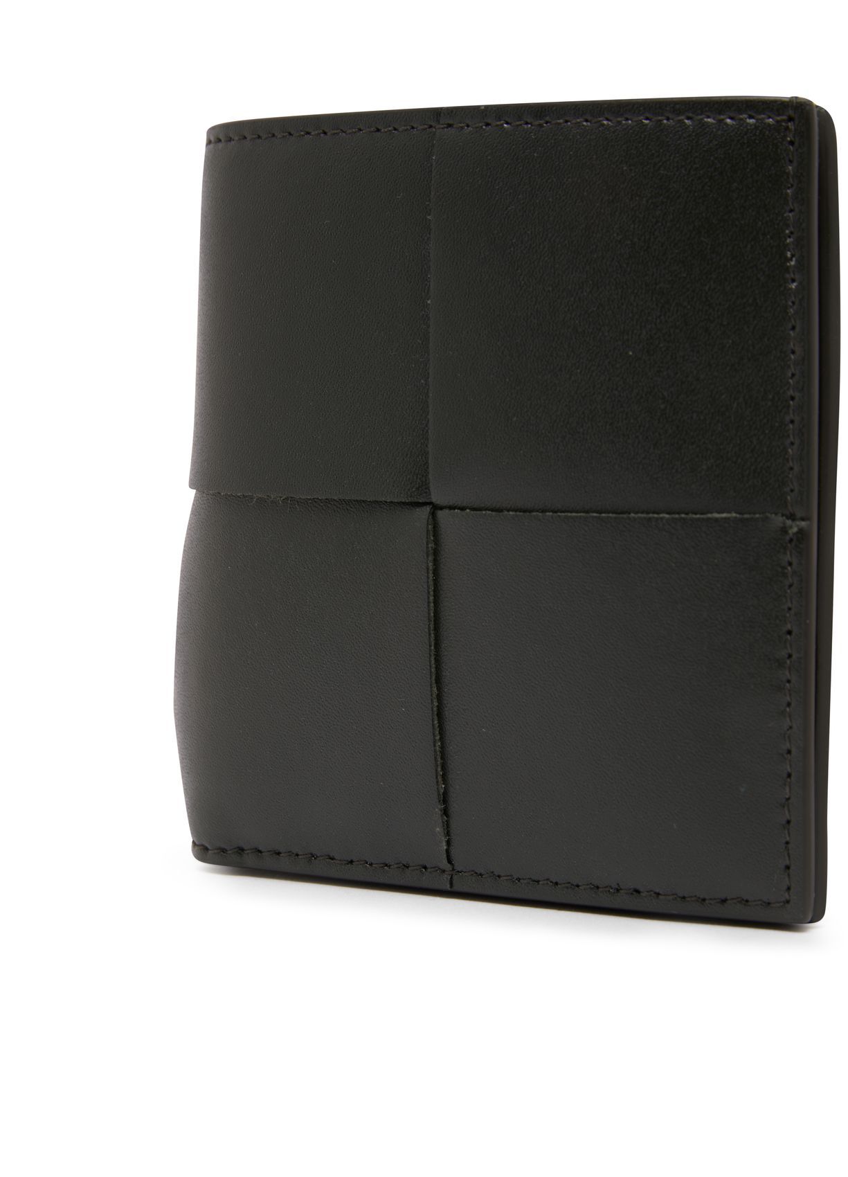 Shop Bottega Veneta Folding Wallet In Black