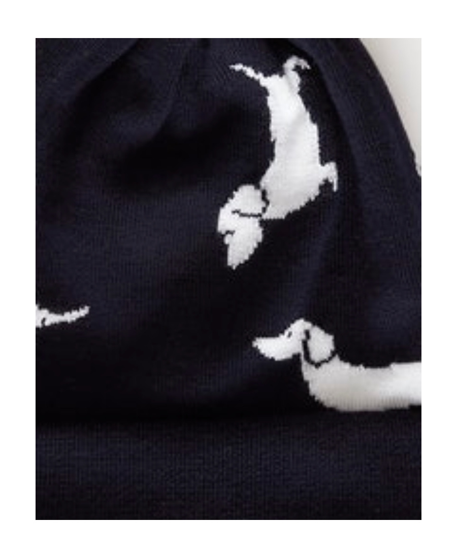 THOM BROWNE POMPOM-DETAIL HECTOR BEANIE