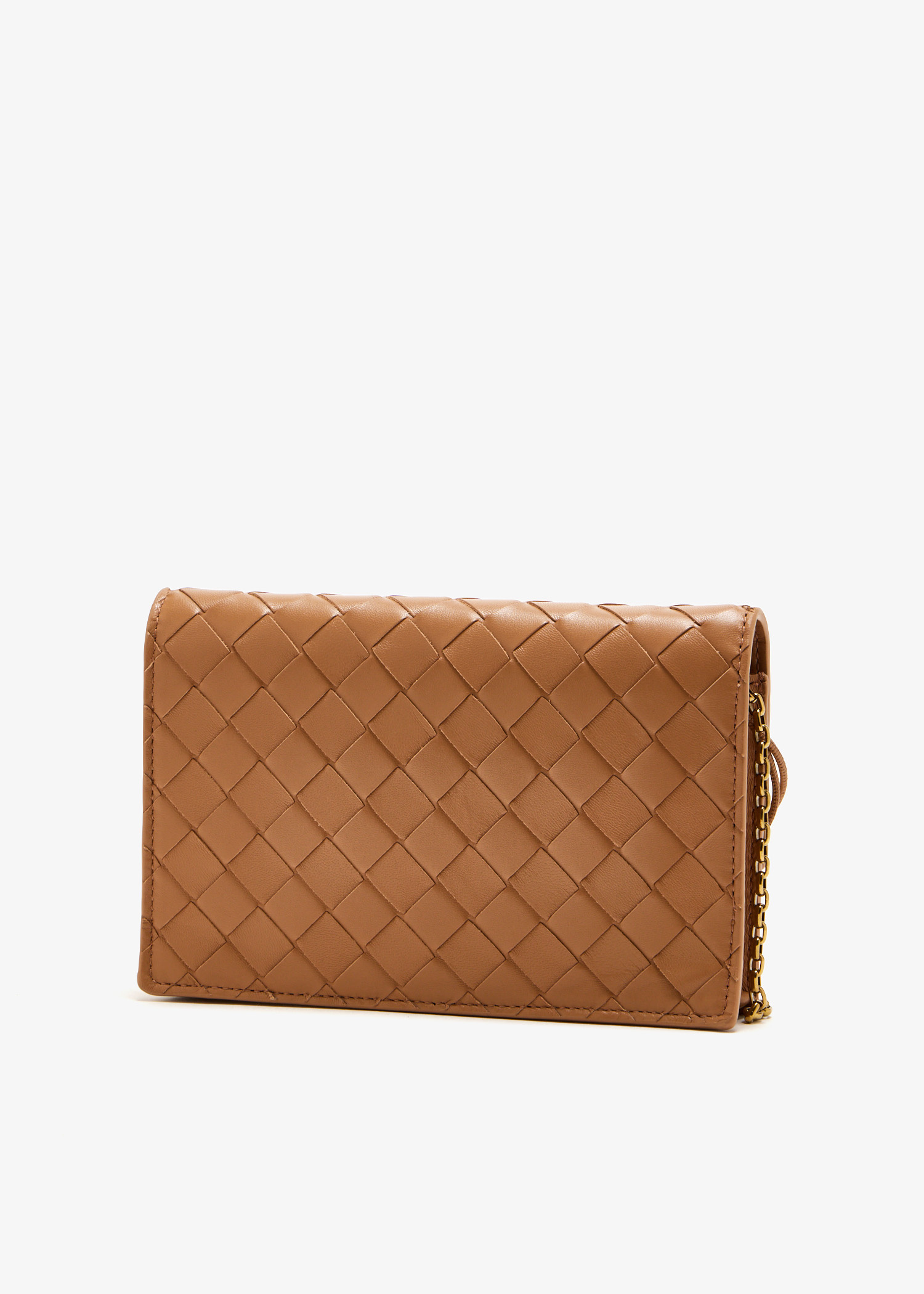 Bottega Veneta Andiamo Chain Wallet In Neutral