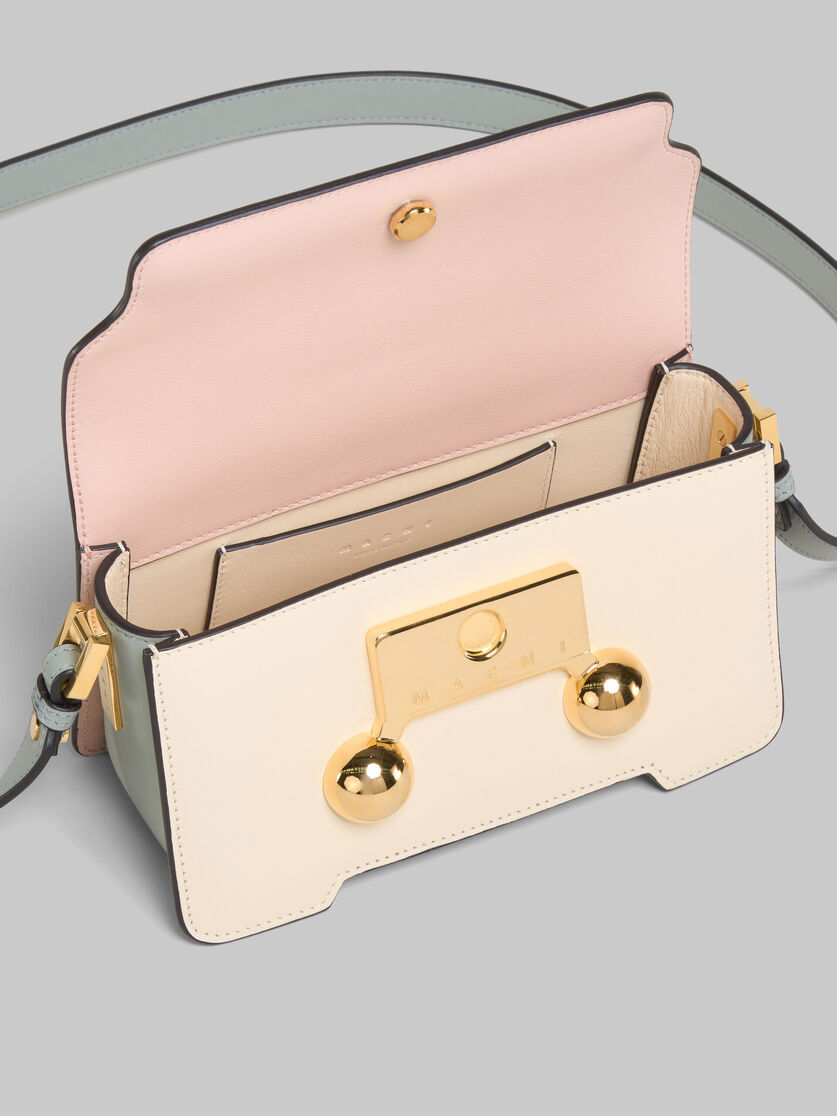 Marni Womens Zo878 Trunkaroo Colour-block Medium Leather Shoulder Bag In Nude