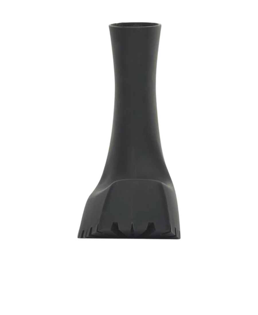 Balenciaga Low Heels Ankle Boots In Black Rubber/plasic In Black