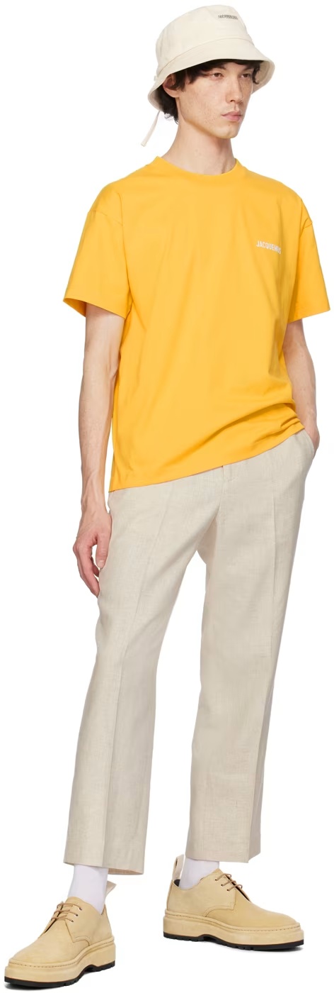Jacquemus Beige Les Classiques 'le Pantalon Cabri' Trousers In Gray