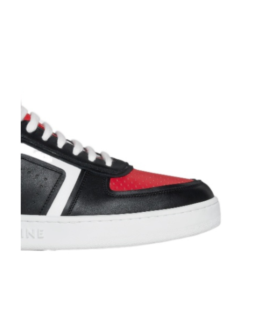 Celine Man Sneakers Black Size 11 Soft Leather In White