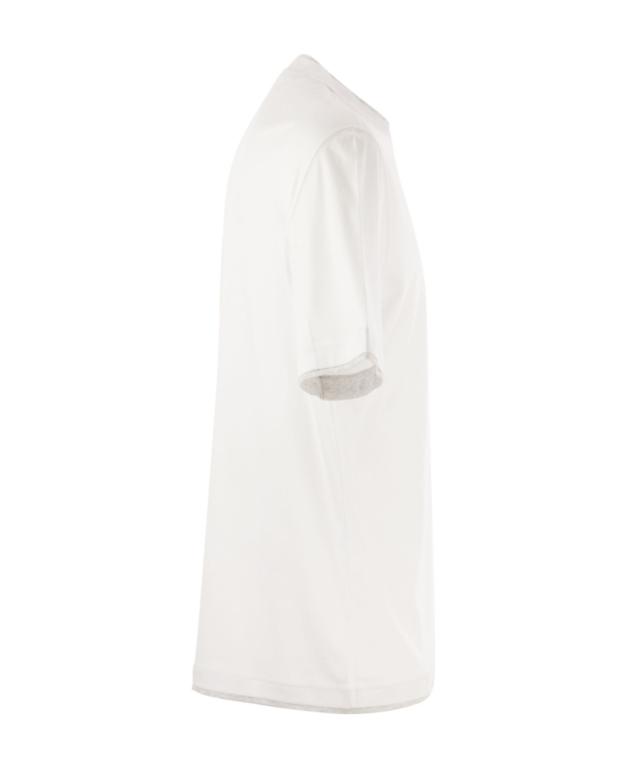 Brunello Cucinelli Men's Slim Fit Crew-neck T-shirt In White