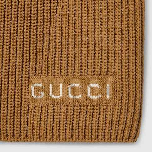 Gucci Thick Rib V-neck Cardigan In Brown