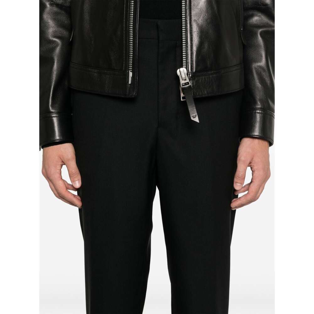 Ami Alexandre Mattiussi Belt-loop Casual Pants In Black