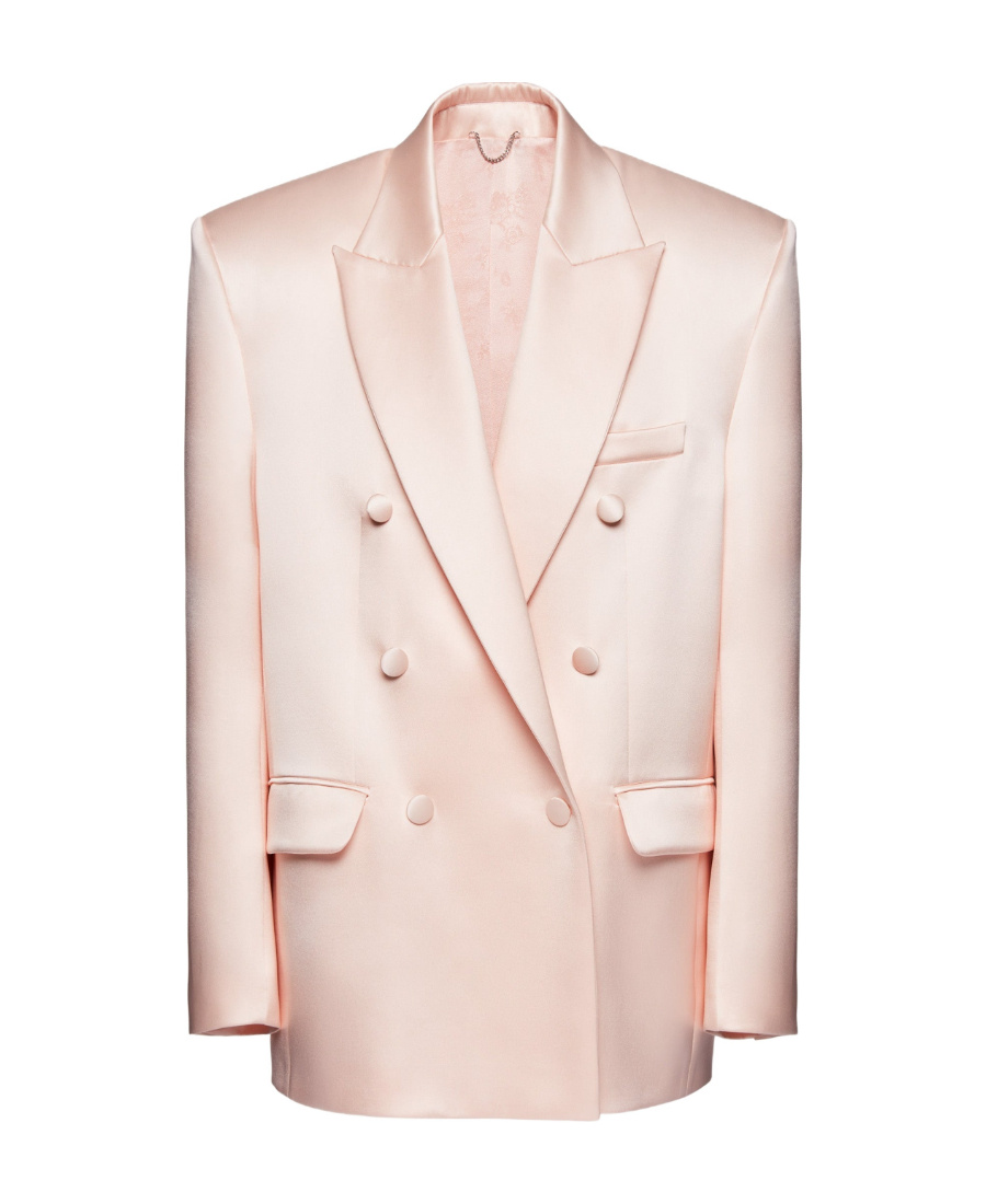 Magda Butrym Long Sleeved Suit Jacket In Pink