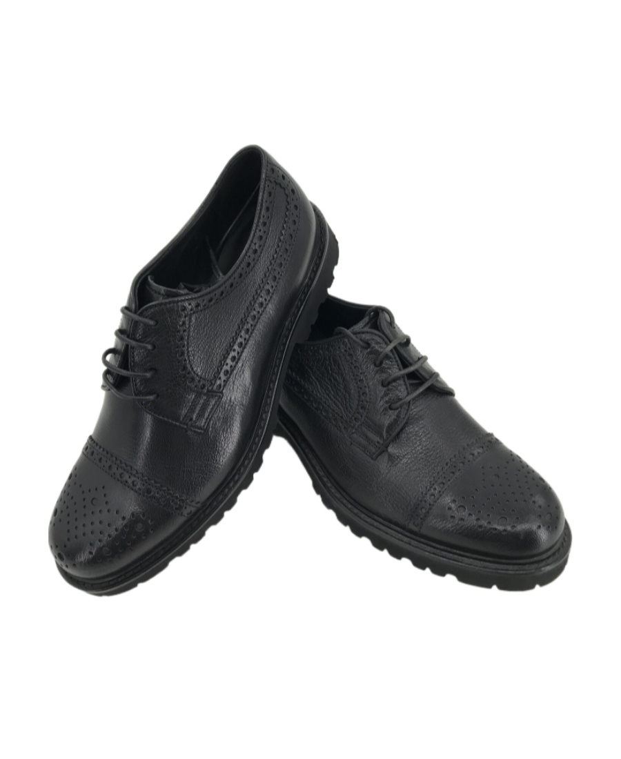 Emporio Armani Logo Business Casual Shoes In Black