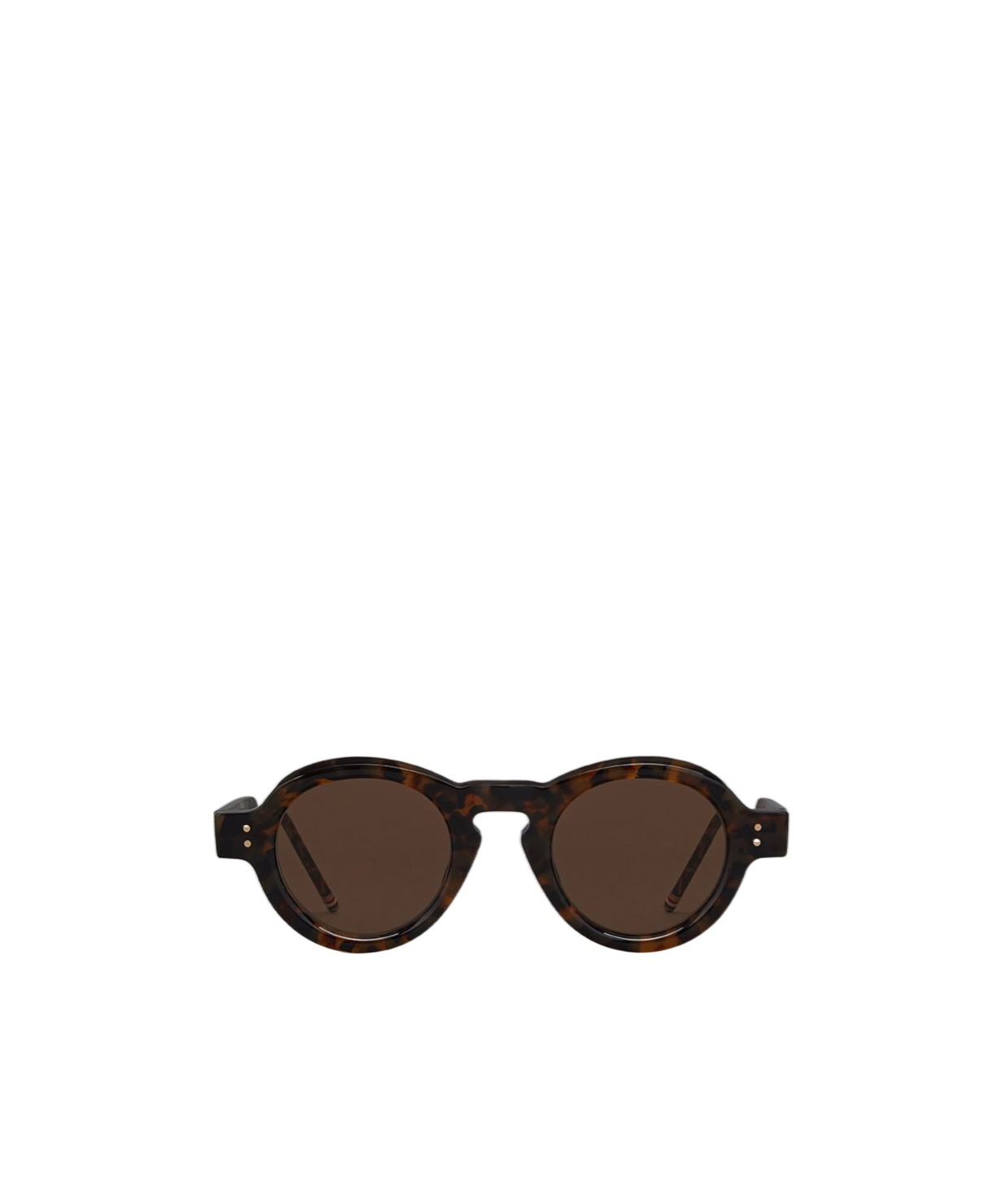 Thom Browne Tortoiseshell Round-frame Sunglasses In Brown