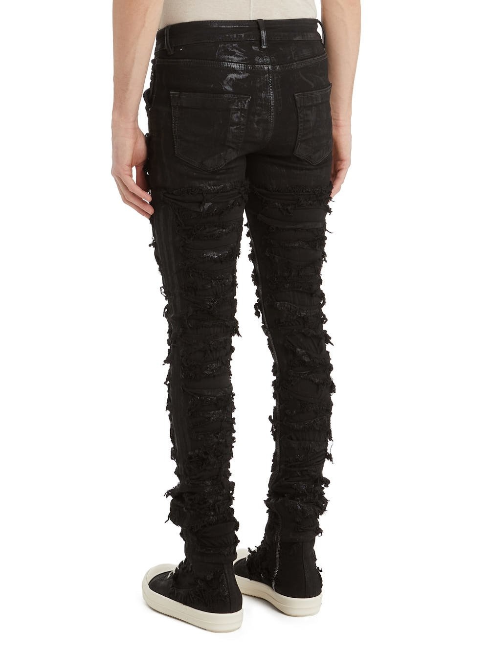 Rick Owens Drkshdw Black Tyrone Cut Jeans In Black