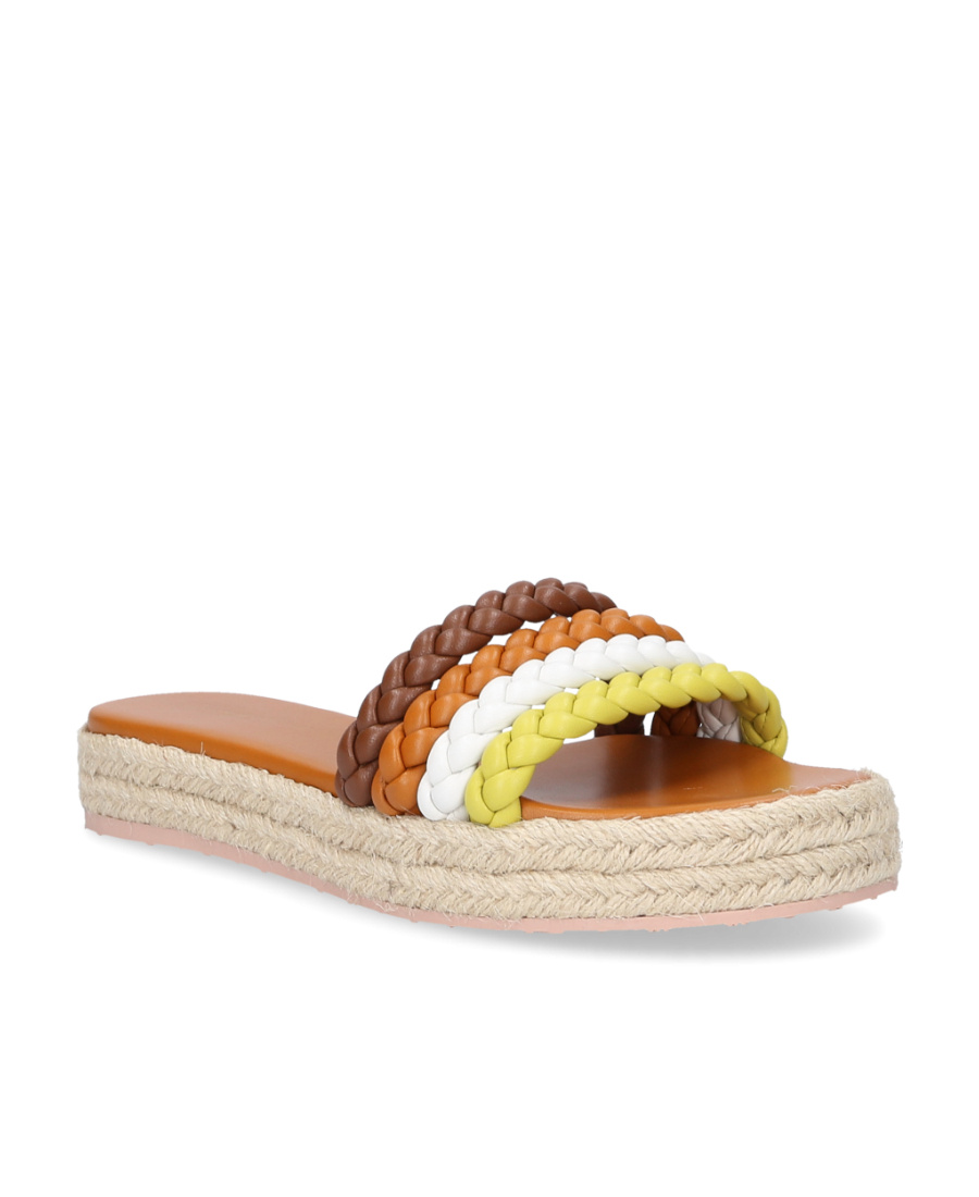GIANVITO ROSSI LOGO SLIPPERS