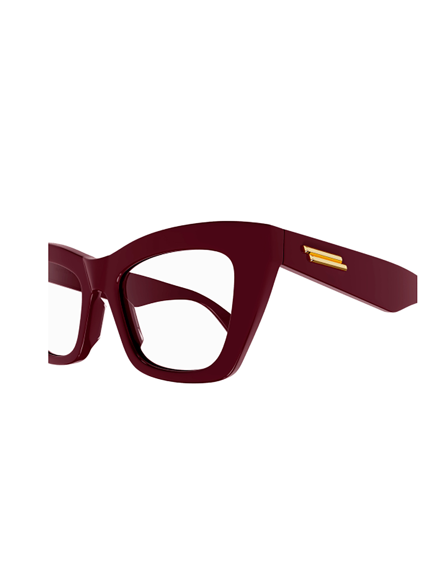Bottega Veneta Logo Flat Mirror In Brown