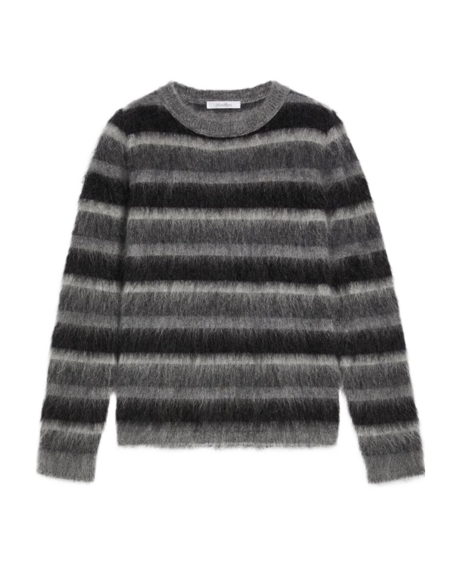 Max Mara Logo Pullover In Black