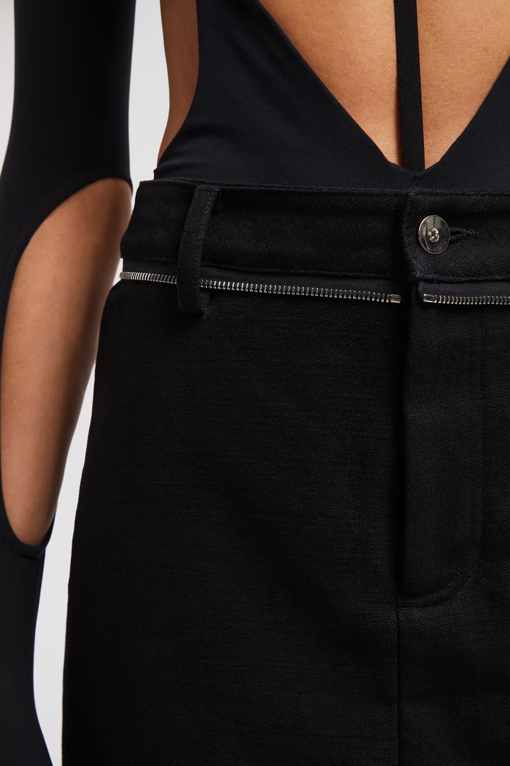 Moncler Genius X Willow Smith Belt-loop Skirt In Black