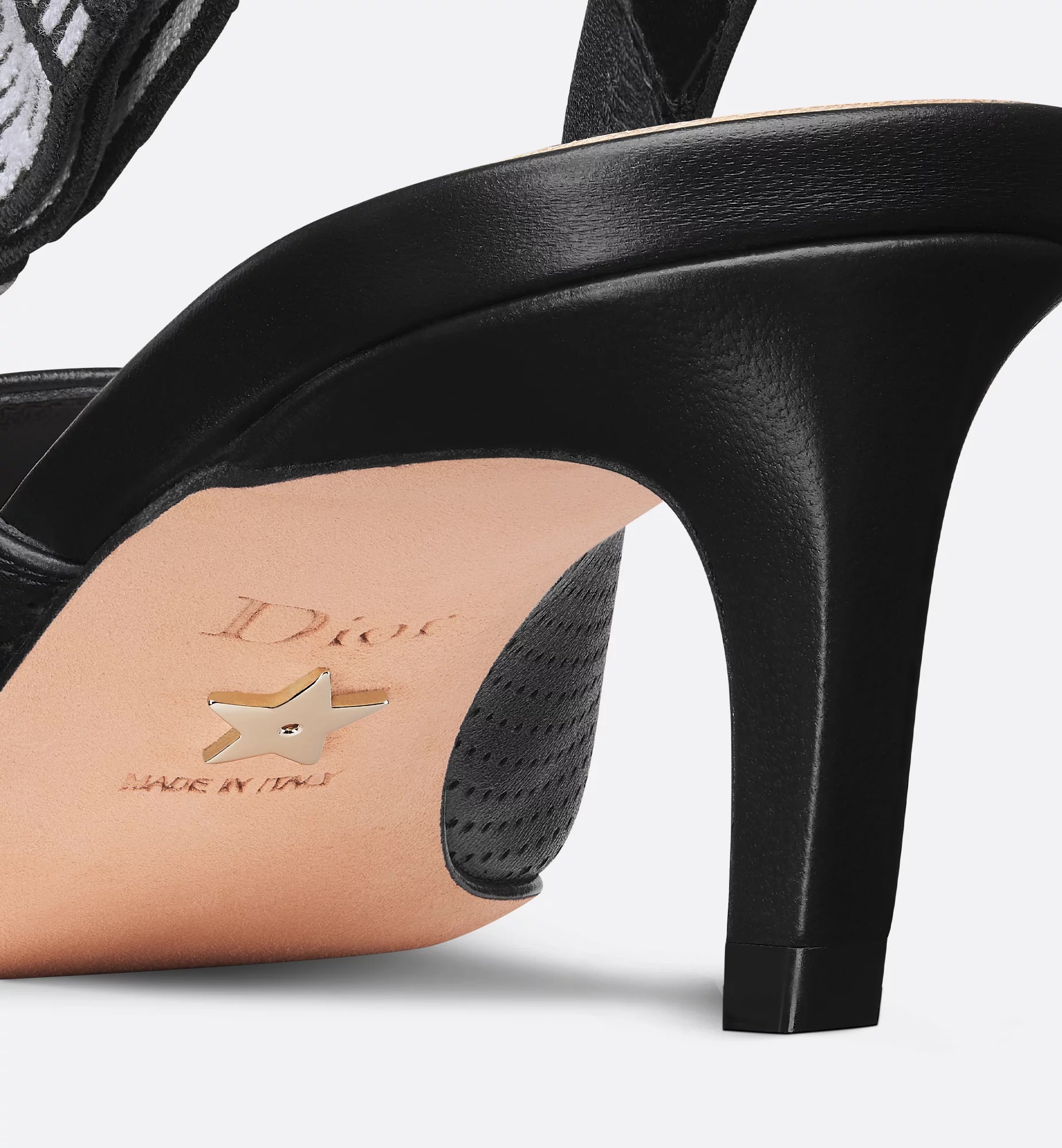 Dior Toujours Heel Sandals In Black
