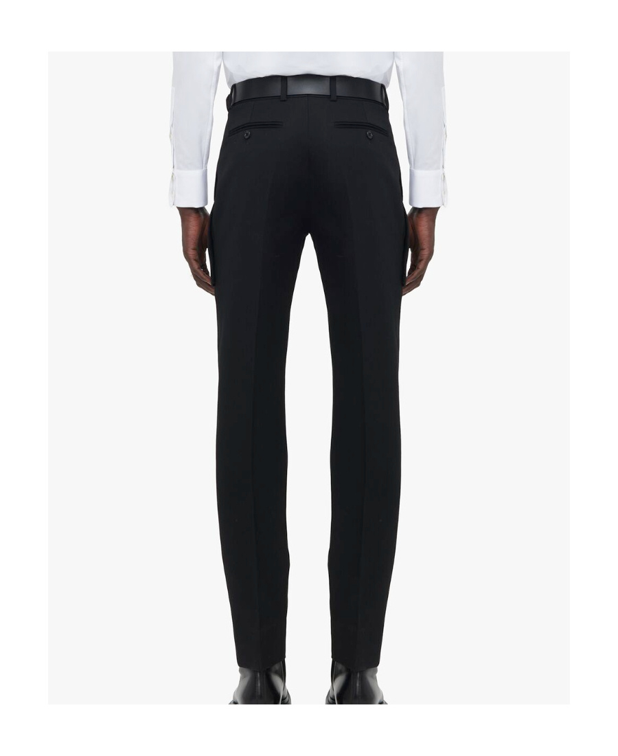 Alexander Mcqueen Alexander Mc Queen Organic Cotton Trousers In Black