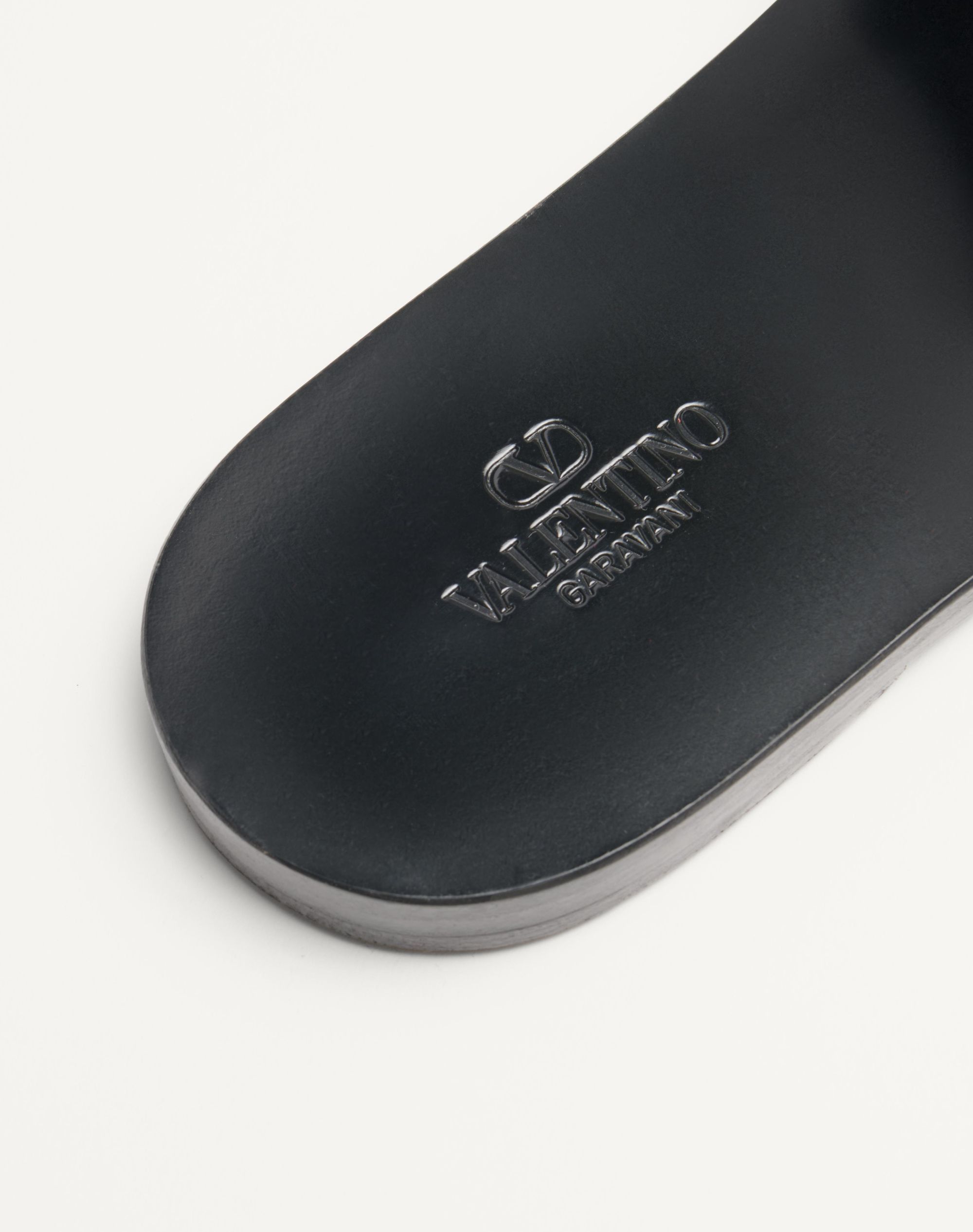 Shop Valentino Viva Superstar Slide Sandal In Nappa Leather In Black