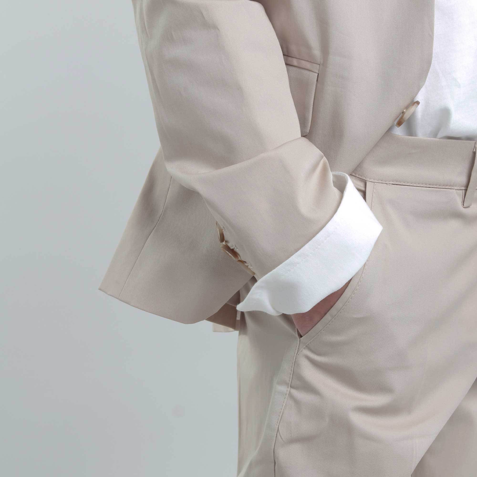 Fay Long Sleeve Suit In White