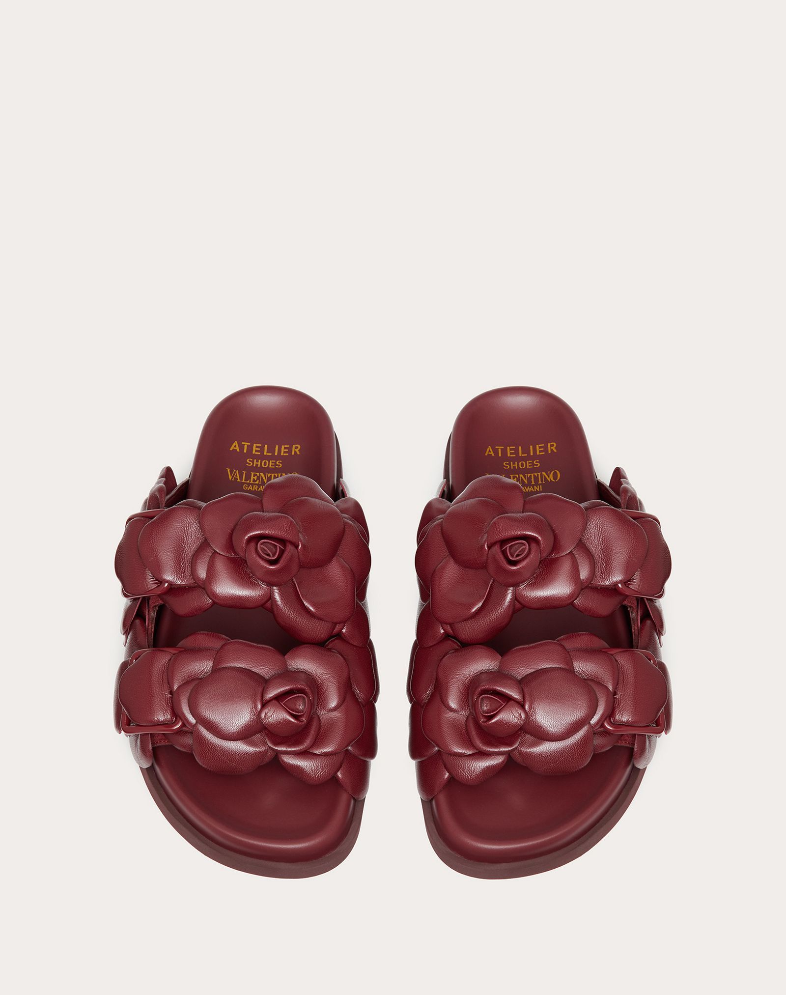Valentino Rose Edition Mule Sandals In Red