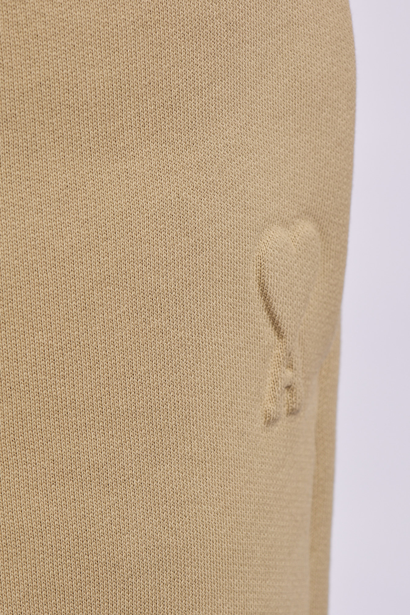 Shop Ami Alexandre Mattiussi Ami Logo Embossed Drawstring Track Pants In Nude