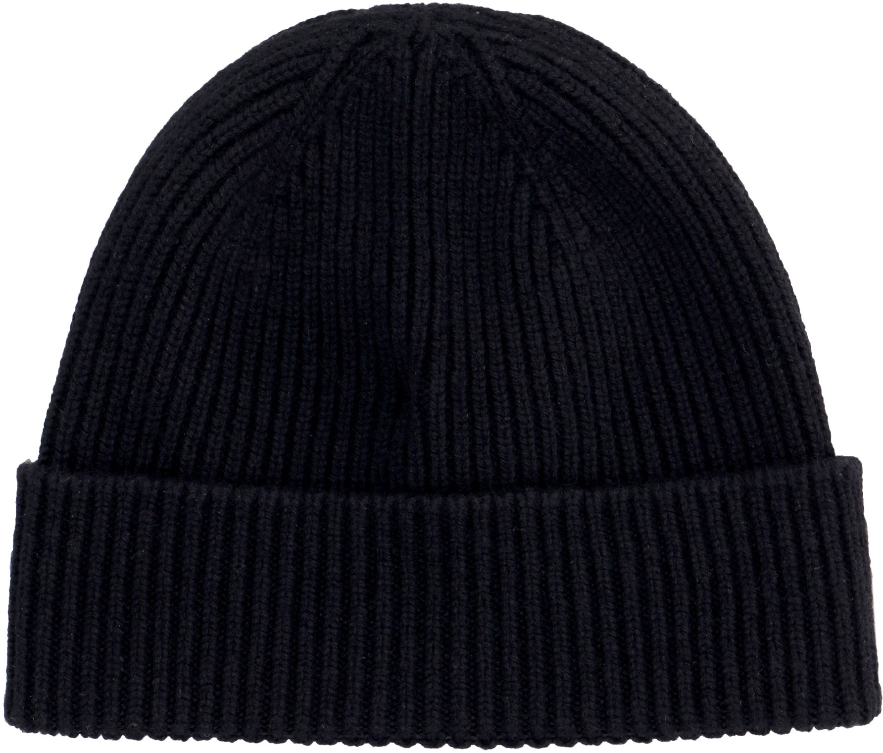 Giorgio Armani Logo-patch Cashmere-knit Beanie In Black