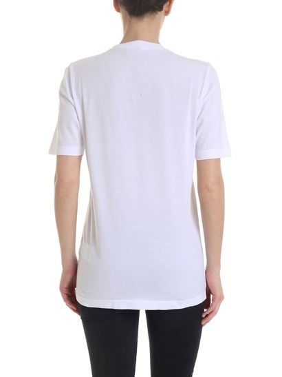 Dsquared2 Logo Printed T-shirt In White