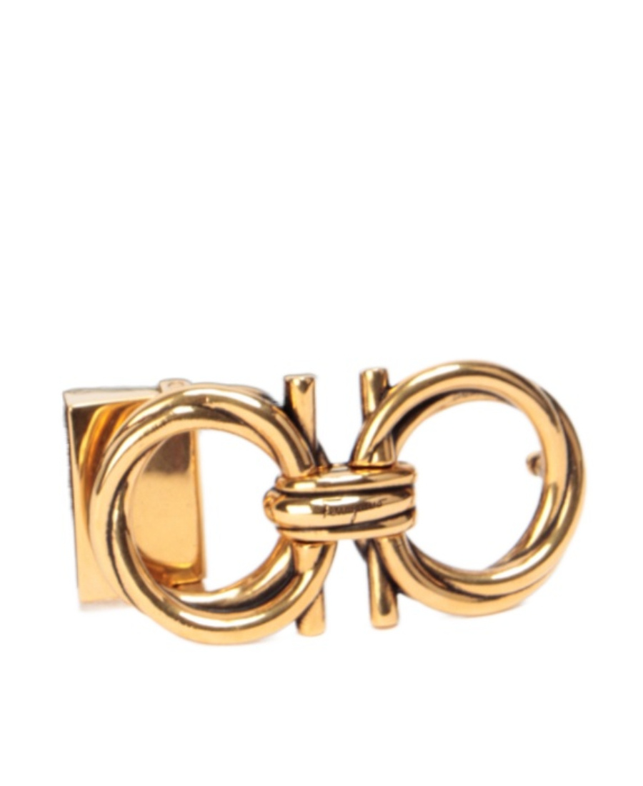 Ferragamo Gancini Buckle Leather Belt In Nude