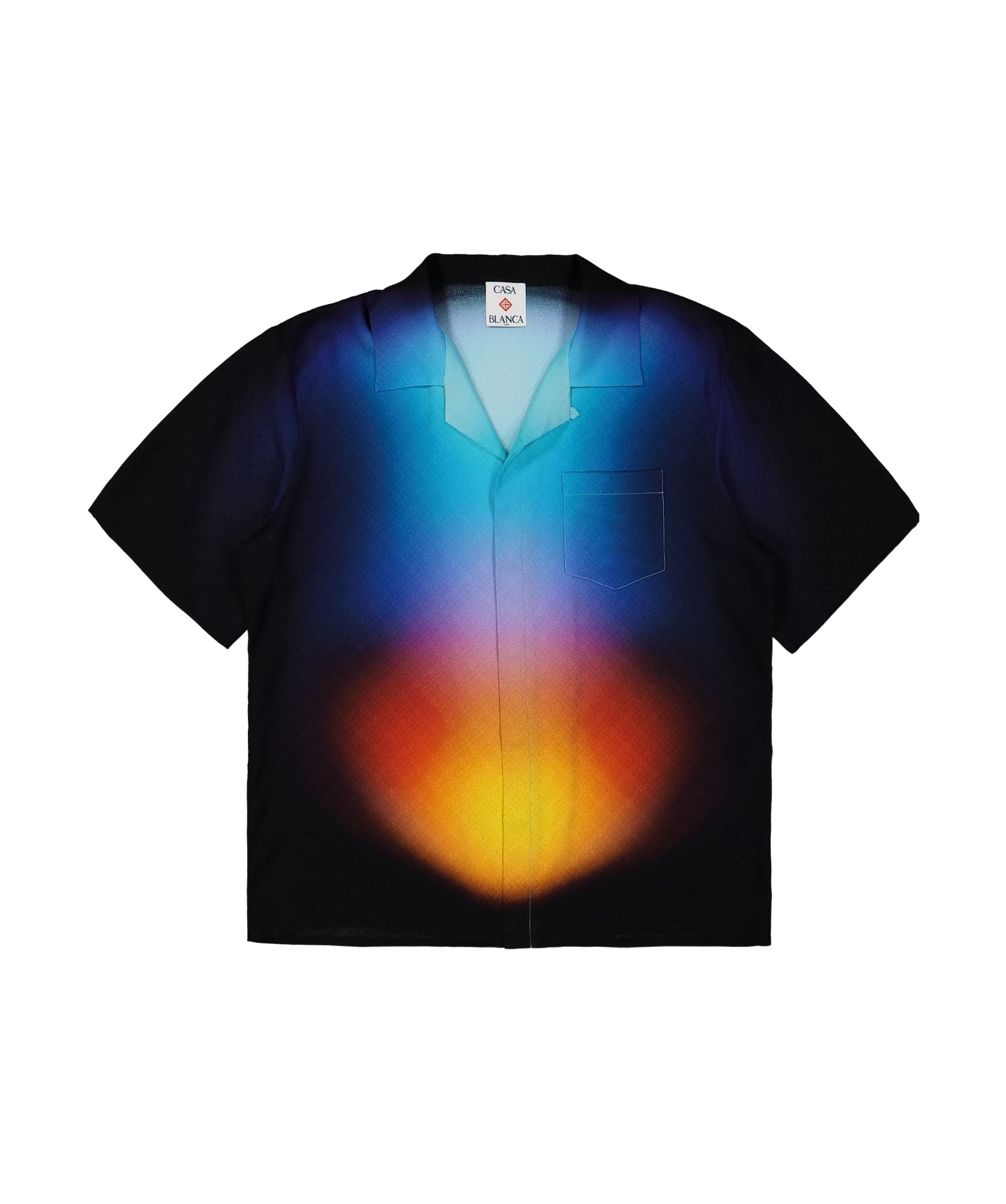 CASABLANCA CASABLANCA GRADIENT DETAILED SHORT SLEEVED SHIRT